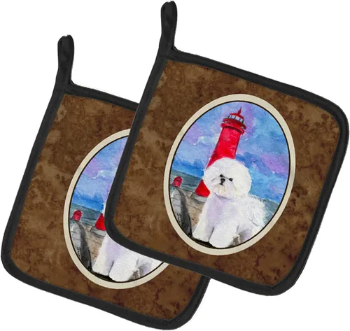 Miniatura 167 de Caroline's Treasures SS8617PTHD - Juego de soportes para ollas de cocina resistentes al calor, almohadillas calientes para horno para cocinar, Husky