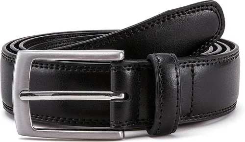 Miniatura 2 de MILORDE Cinturón de vestir de cuero genuino para hombre, hecho a mano, 100% cuero de vaca, diseños clásicos y modernos para trabajo, negocios y uso