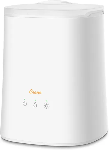 Miniatura 10 de Crane Humidificador de niebla fría de 0.5 galones de llenado superior y difusor de aceite esencial, silencioso, tiempo de funcionamiento de 15