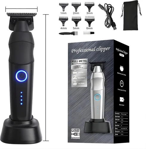 Cortapelos para hombres, recortadora de barba para hombres, cortadora de barba profesional para hombres, cortadora de pelo eléctrica inalámbrica,