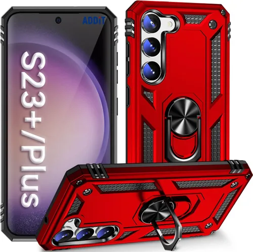 Miniatura 16 de ADDIT Funda S23 para Samsung Galaxy S23 de 6.1 pulgadas, con anillo de soporte, soporte ajustable, grado militar, protección resistente, a prueba