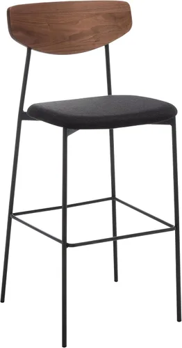 Miniatura 13 de SAFAVIEH Home Collection Ryker Taburete de bar de cocina de 30 pulgadas de roble y negro (totalmente montado)