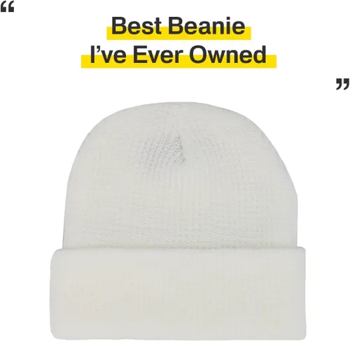 Miniatura 108 de KBETHOS Cómoda colección de gorros suaves y holgados de algodón de punto acrílico para invierno, cálido sombrero de esquí holgado unisex varios