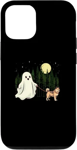 Miniatura 25 de iPhone 12 Pro Max Akita Walking Ghost Halloween Funny Kids Costume Case