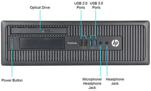 Miniatura 3 de HP Computadora de escritorio 600 G1 ProDesk de factor de forma pequeño SFF PC, Intel Quad Core i5 de hasta 3.60 GHz, disco duro RAM de 8 GB de 500
