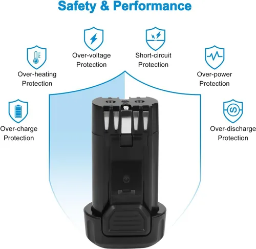 Miniatura 5 de Paquete de 2 baterías de 1500 mAh 8 V Max compatibles con Dewalt DCB080 DCF680N1 DCF682 DCB095 DW4390 DCF680N2 DCF680G2 DCL023 DCF680
