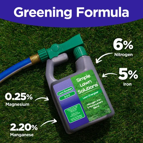 Miniatura 5 de Fertilizante para césped de grado comercial - reforzador de micronutrientes de césped con nitrógeno - fertilizante concentrado en spray de césped