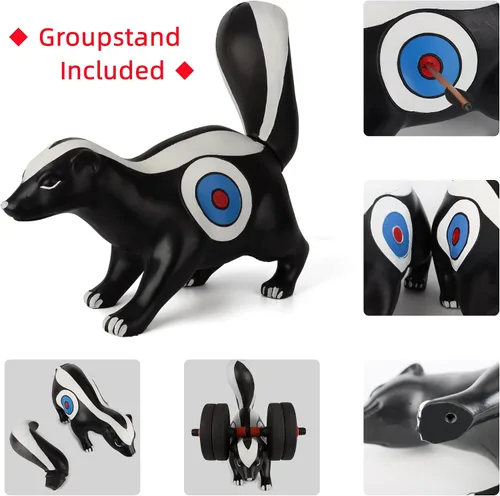 Miniatura 2 de Tiro con arco objetivos 3D Skunk dos núcleos laterales Shooter Animal para práctica de objetivos en interiores y exteriores