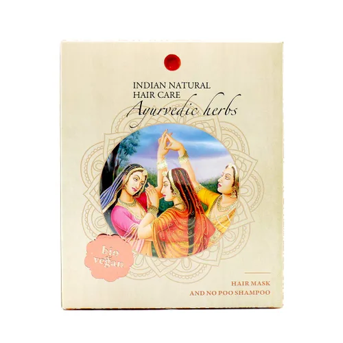 Miniatura 2 de Polvo de hierbas ayurvédicas - Mascarilla para el cabello y champú suave - Orgánico fresco y puro - 7 onzas - Indian Natural Hair Care