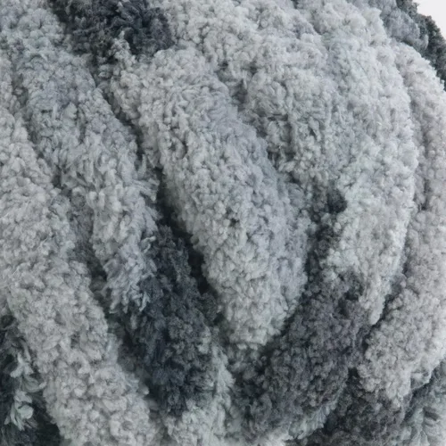 Miniatura 8 de HOMBYS Hilo gigante súper voluminoso, felpilla gruesa para tejer a mano y brazos, ganchillo, hilo esponjoso y grueso, 8 madejas jumbo, color gris
