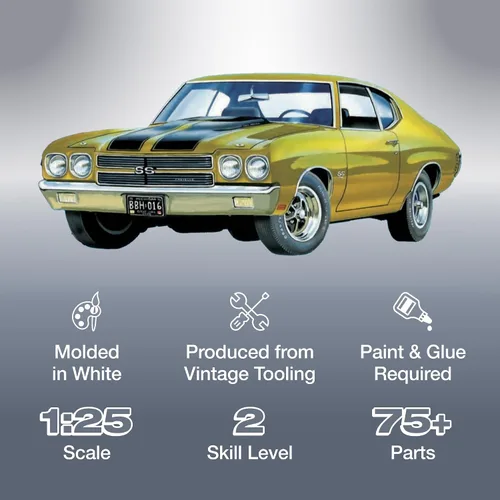 Miniatura 2 de AMT 1970 Chevy Chevelle SS 2T Kit de Modelo a Escala 1:25