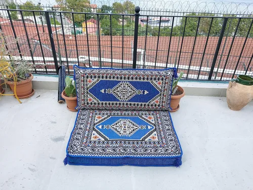 Miniatura 3 de arabicsofa Sofá de piso pequeño - Sofá modular turco hecho a mano con asientos bajos estilo Majlis