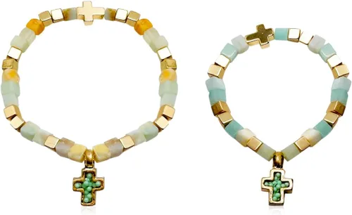 Pulseras para mamá y yo, juego de pulseras a juego para madre e hija, regalo para mujeres, amistad, familia, joyería con bonito dije de sonrisa,