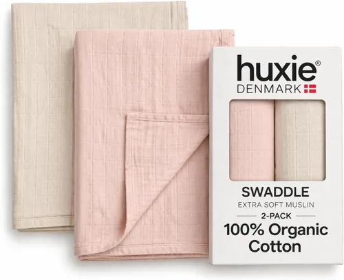 Miniatura 12 de Swaddle - 100% algodón orgánico - Mantas de muselina para recién nacido, 47 x 47 pulgadas (corazones verdes)
