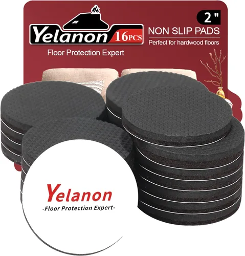Miniatura 13 de Yelanon Almohadillas Antideslizantes para Muebles - 36 piezas de 1'' Agarraderas Antideslizantes para Patas de Muebles Pies de Goma Autoadhesivos