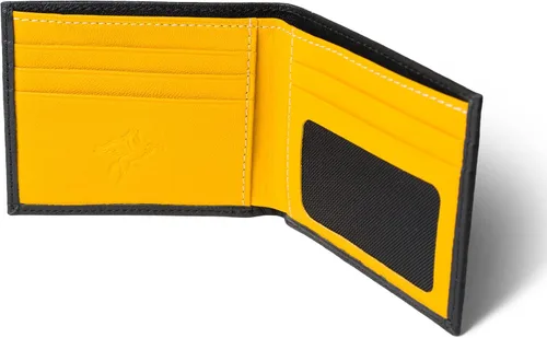 Miniatura 3 de PEGAI Cartera plegable de cuero estándar Edward, Amarillo, Cartera plegable