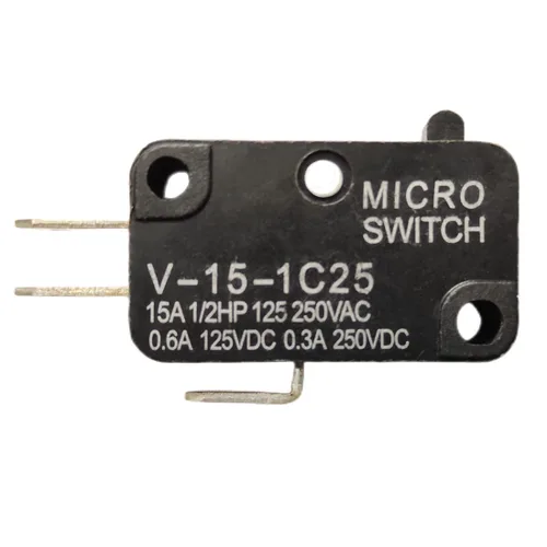 Miniatura 3 de V-15-1C25 125V/250V 15A Botón SPDT Acción de presión momentánea 1 NO 1 NC Micro Limit Switch 20-Pack