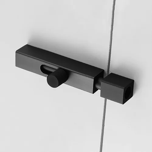 Miniatura 5 de RLECS Cerradura de puerta de dormitorio de 2.953 in/3 pulgadas, cerradura de refuerzo de puerta, cerradura deslizante de puerta interna de aluminio