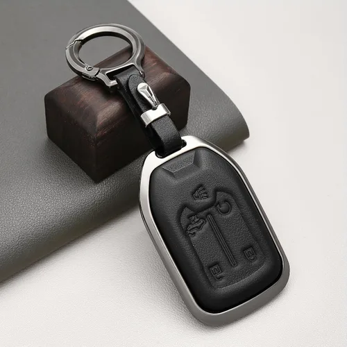 Miniatura 7 de OFFCURVE Compatible con funda para llavero GMC, estuche para llavero para Chevy Suburban Tahoe Terrain Acadia Yukon Silverado GMC Sierra 1500 2500HD