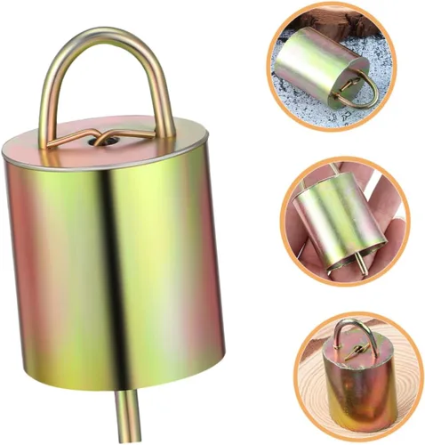 Miniatura 5 de 4 campanas de vaca de metal para granja de ovejas, accesorio de sonido fuerte y nítido para decoraciones de árbol de Navidad