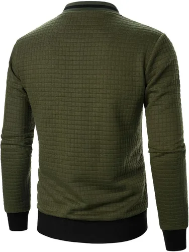 Miniatura 5 de Chaquetas ligeras para hombre Chaquetas ligeras casuales para hombre Chaqueta bomber de sarga con cremallera Chaqueta universitaria con cremallera