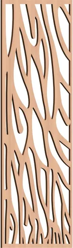 Miniatura 180 de 9 3/8"W x 24 3/8"H x 1/4"T Bristol Decorativos Paneles de Pared de Madera Calado, Cereza