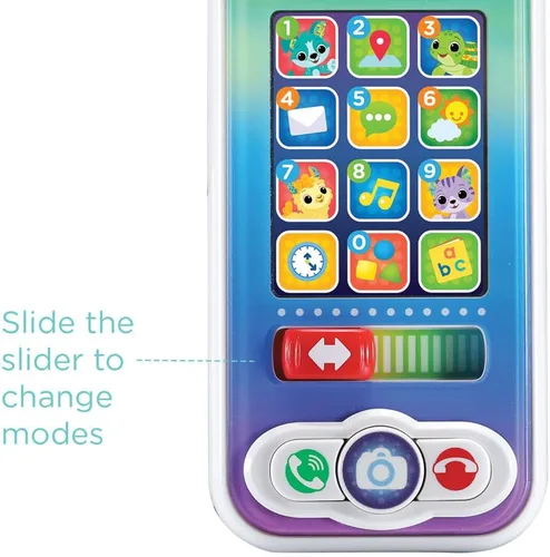 Miniatura 3 de VTech Desliza y descubre el teléfono, teléfono de juego para bebés niñas y niños, juguete interactivo con luces y sonidos, juguetes de teléfono