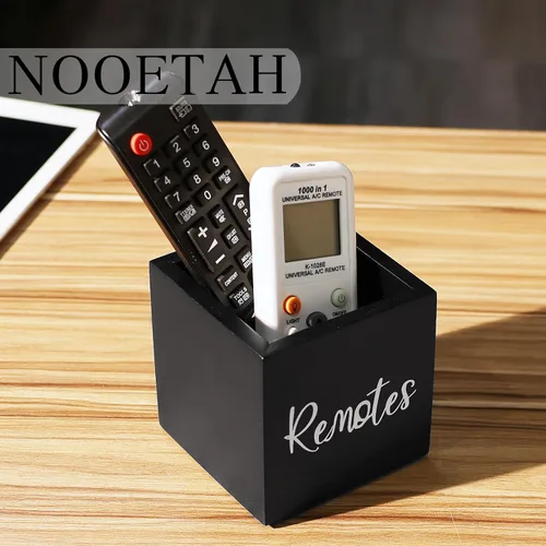 Miniatura 3 de Soporte para control remoto, soporte de madera para control remoto de TV para mesa, organizador remoto para decoración del hogar, caja remota