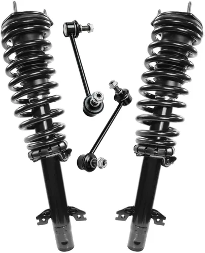 Miniatura 96 de Detroit Axle - Kit de 4 piezas RWD Puntales Delanteros Barras Estabilizadoras para Ford F-150 2021 2022 2023 2024, 2 Puntales con Resorte Helicoidal