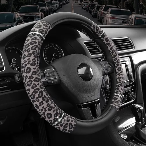 Miniatura 10 de Road Comfort - Funda de cuero antideslizante para volante de automóvil, ajuste universal para automóviles, camiones y SUV de 14.5 a 15 pulgadas