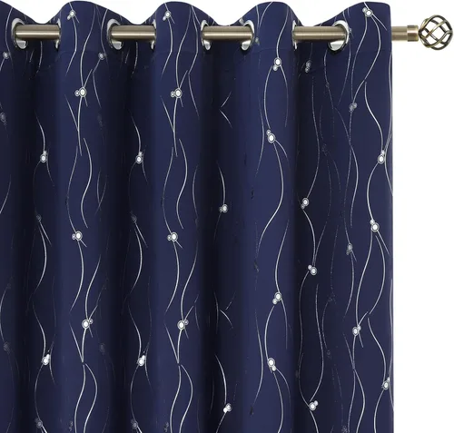 Miniatura 35 de BGment Cortinas cortas de oscurecimiento de habitación de 45 pulgadas de largo para ventanas pequeñas, cortinas con aislamiento térmico con ojales