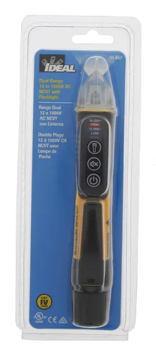 Miniatura 9 de IDEAL Electrical 61-657 - Probador de Voltaje de Doble Rango 12-1000V AC NCVT con Linterna