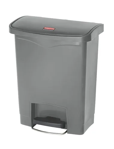 Miniatura 14 de Rubbermaid Commercial Products - Bote de basura Streamline Slim con pedal Papelera de plástico, 4 galones (15 litros), color rojo, con manos
