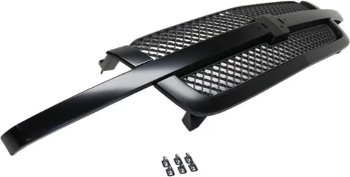 Miniatura 6 de Para Chevy Silverado 1500/2500 HD Grille Assembly 2003 04 05 2006 Inserto de malla Carcasa pintable con inserto gris con barra central