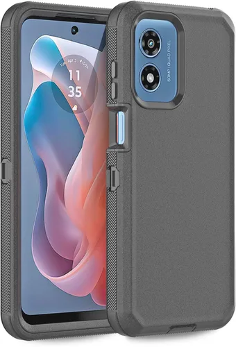 Miniatura 9 de Funda para Moto G 5G 2023, Motorola G 5G 2023, resistente, a prueba de golpes, a prueba de polvo, resistente, protectora, 3 en 1, color negro