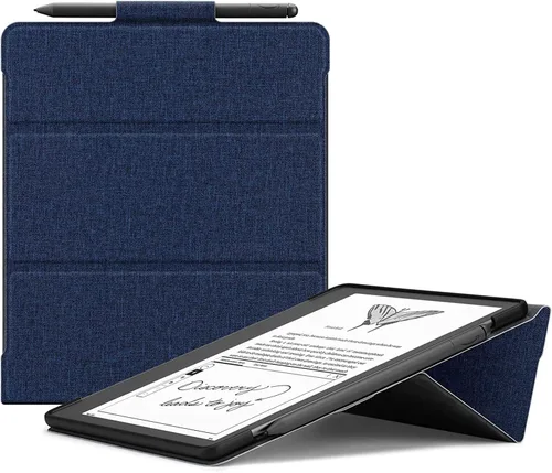 Ayotu Funda con soporte para Kindle Scribe de 10.2 pulgadas (versión 2024/2022), apagado y encendido automático, funda de tela resistente de alta