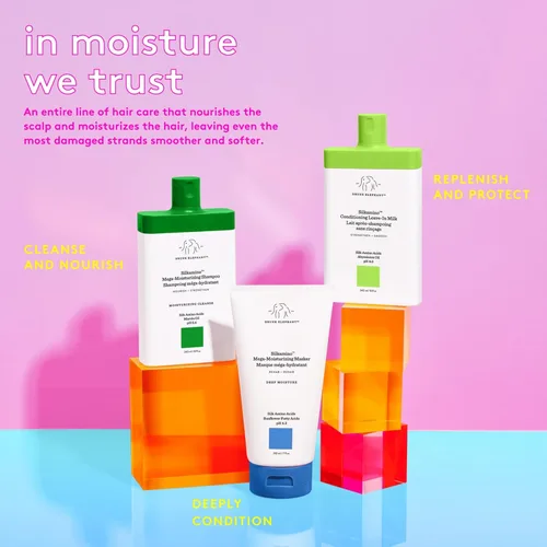 Miniatura 6 de Drunk Elephant Silkamino Mega-Champú hidratante - 8.1 fl oz/8 fl oz - Aminoácidos de seda - Clínica limpia - Sin sulfatos - Libre de crueldad