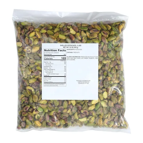 Miniatura 2 de Pistachos sin cáscara crudos sin sal, bolsa de 2 libras, sin cáscara pistachos, bolsa a granel de 32 onzas