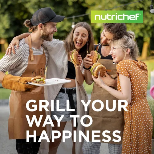 Miniatura 7 de NutriChef Plancha reversible de hierro fundido de 18 x 10 pulgadas, parte superior plana pre-sazonada y lado de la parrilla acanalada, parrilla