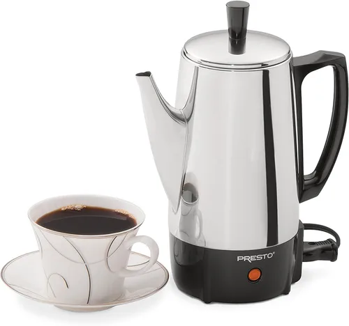 Miniatura 2 de National Presto Ind 02822 Cafetera eléctrica de acero inoxidable, 6 tazas., talla única , Plateado