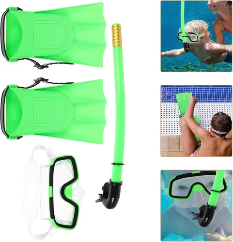 Miniatura 4 de STOBAZA Juego de esnórquel máscara ligera de tubo de respiración para natación, equipo de esnórquel con amplio campo de visión, portátil y fácil