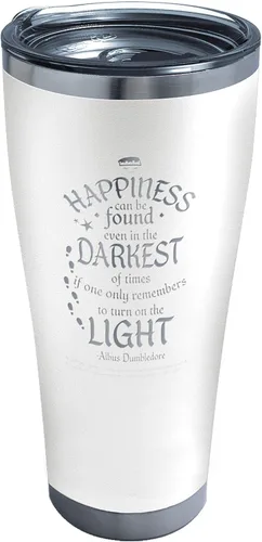 Miniatura 8 de Tervis Traveler - Vaso aislado de triple pared con cita de la felicidad de Harry Potter mantiene las bebidas frías y calientes, 30 onzas, blanco