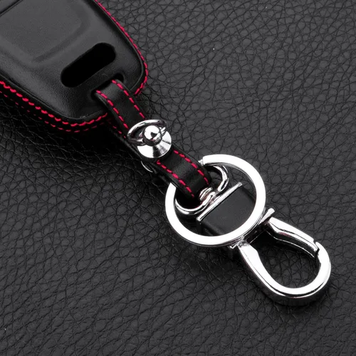 Miniatura 7 de Funda de cuero genuino para llavero de Audi A4 A4L A5 A6 A7 A8 Q5 Q7 R8 RS Q3 RS4 RS5 RS7 S4 S5 S6 S7 S8 SQ5 SQ7 TT TTS TT-RS Key Car Remote Key