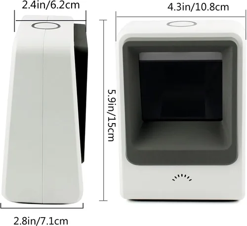 Miniatura 6 de symcode - Escáner de código de barras 2D, lector de código de barras USB omnidireccional manos libres para escaneo de pantalla de computadora