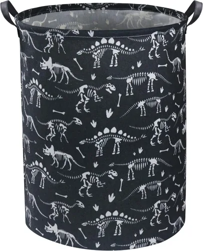 Cesta de lavandería de dinosaurio para niños, cesta de lavandería para niños, cesta para guardería de bebé para niños y niñas, lindos organizadores
