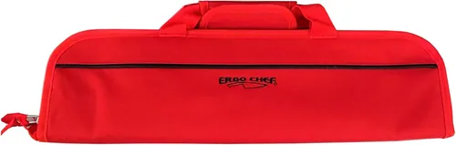 Miniatura 5 de Ergo Chef Estuche para Cuchillos de Chef de 5 Bolsillos Tipo Rollo Plegable Doble (Negro) Ligero - Mezcla Duradera de Nylon/Poliéster - Perfecto