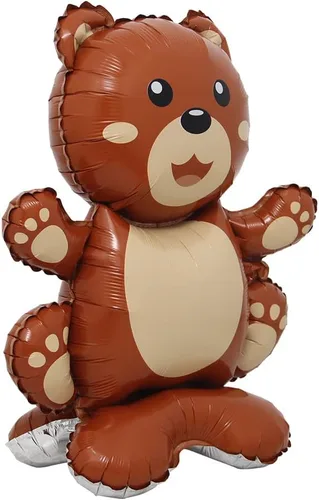 Miniatura 4 de Globo autoportante 3D Animal Zorro Koala León Elefante Panda Vaca Conejo dinosaurio Triceratops Stegosaurus para baby shower, globos de aluminio