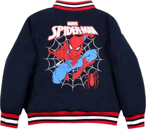 Miniatura 2 de Marvel Spider-Man Queens NY - Chaqueta de bombardero para niños, chaqueta universitaria con cremallera para niños y niños pequeños