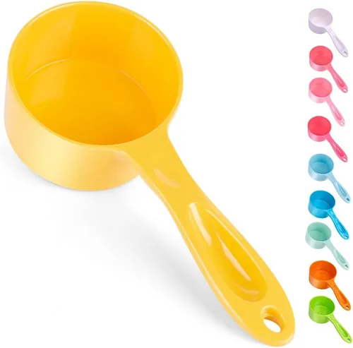 Miniatura 11 de Super Design - Cuchara de 1 taza para comida de perro, cuchara medidora de melamina para contenedores para perros, gatos, pájaros y conejos, cuchara