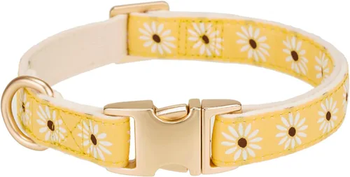 Miniatura 8 de Collar de algodón suave para perro con hebilla de metal, ajustable, resistente, cómodo, collares de pana para perros pequeños, medianos y grandes